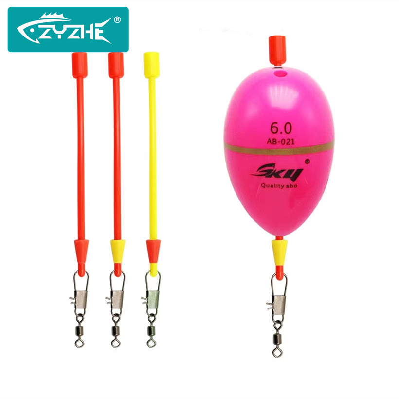 Saltwater Line - ZYZHE ชุดเชื่อมต่อสายลอยตกปลาทะเล 6 ชิ้น/2 ถุง สำหรับเปลี่ยนลอยตกปลาได้อย่างรวดเร็ว