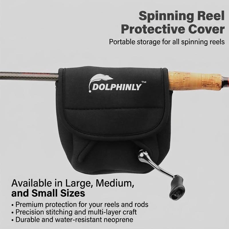Shimano Reel Stradic - ปลอกหุ้มรอกตกปลาแบบกันกระแทกทำจากนีโอพรีน, กระเป๋าใส่รอกตกปลาแบบสองด้ามสำหรับ Shimano Stella, Vanquish และ