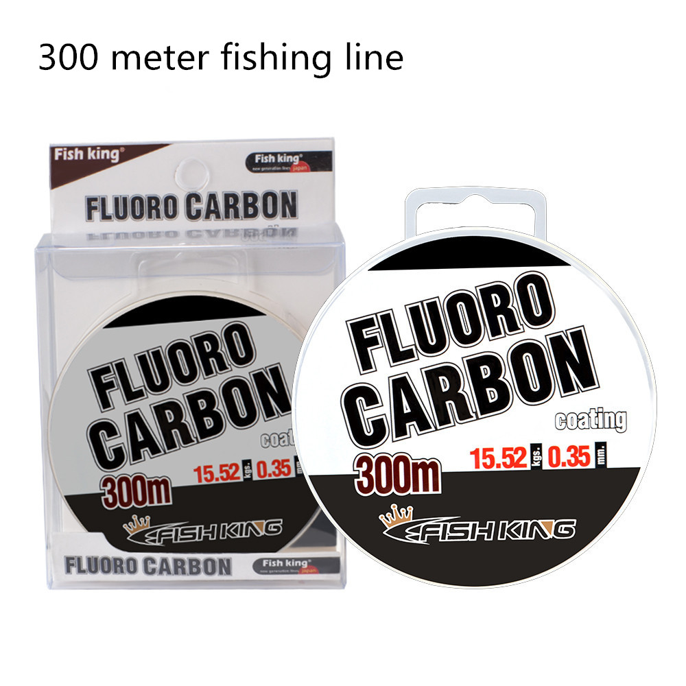 Fluorocarbon Line - สายตกปลาฟลูออโรคาร์บอนแบบเต็มม้วน 300 เมตร ขนาด 0.30 มม.-0.50