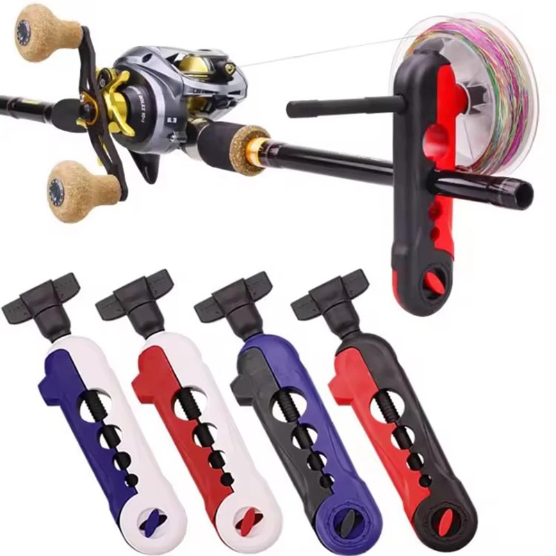 Fishing Line Spooler - เครื่องม้วนสายเบ็ดแบบพกพา ปรับได้สำหรับขนาดต่างๆ ใช้ได้กับรอกเบ็ด บобин รอกม้วนสาย และสายเบ็ด