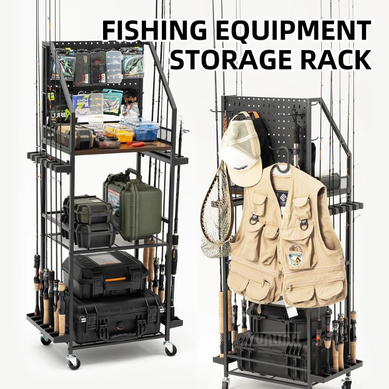 Fishing Line Spooler - ชั้นวางของแท้สำหรับตกปลา, ที่วางคันเบ็ดและรอก/ที่วางปืน, กล่องเก็บอุปกรณ์ตกปลาสำหรับรถยนต์และบ้าน