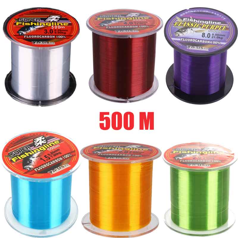 Fluorocarbon Line - 1 PC 500M สายตกปลา Super Strong