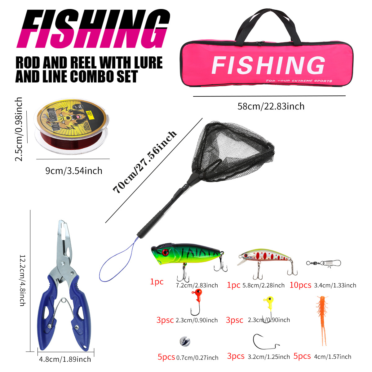 ชุดคันเบ็ดตกปลาแบบครบชุด พร้อม - Fishing Line Spooler บทวิจารณ์และราคา