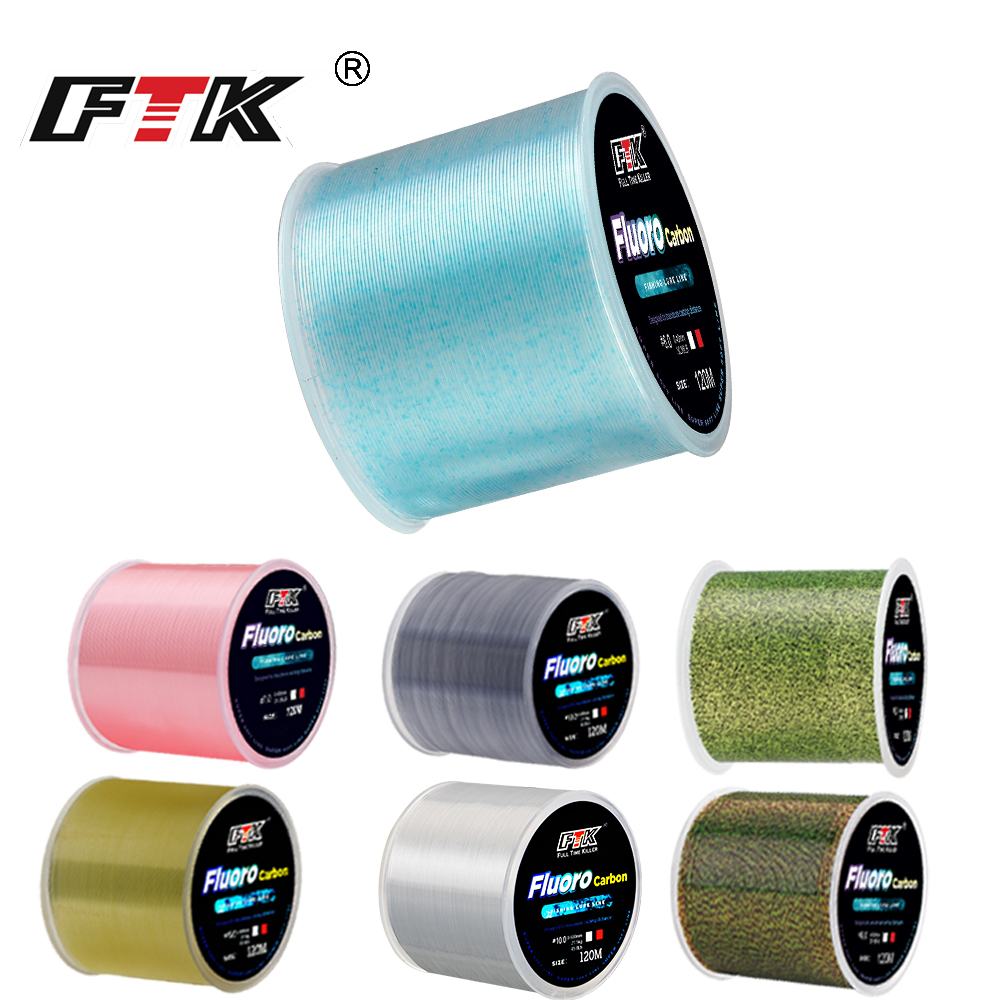 FTK 120 M สายตกปลาที่มองไม่เห็ - Fluorocarbon Line บทวิจารณ์และราคา