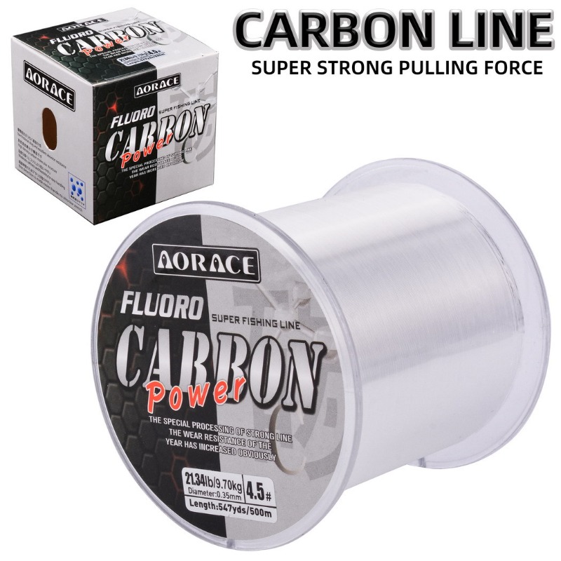 สายตกปลาฟลูออโรคาร์บอน 500 เมต - Fluorocarbon Line บทวิจารณ์และราคา