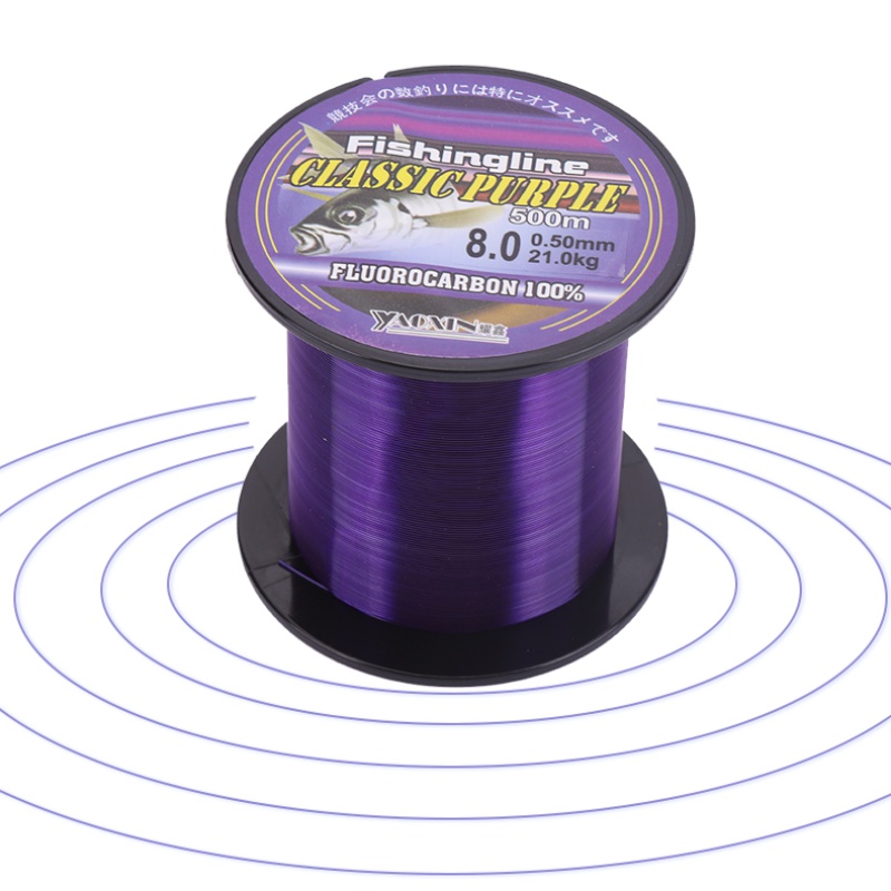 1 PC 500M สายตกปลา Super Stron - Fluorocarbon Line บทวิจารณ์และราคา